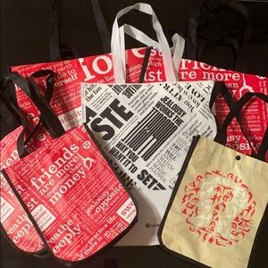 Lululemon reusable tote bags set of 6